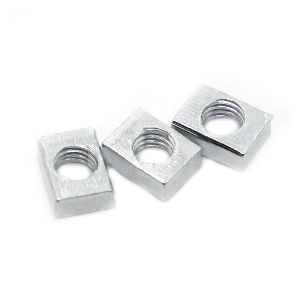5-50pcs Thin Square Nut M3 M4 M5 M6 M8 Zinc Plated Steel Rectangular Nuts Slider Block for Aluminum Profile Accessory(M3x5x8x2 50pcs)