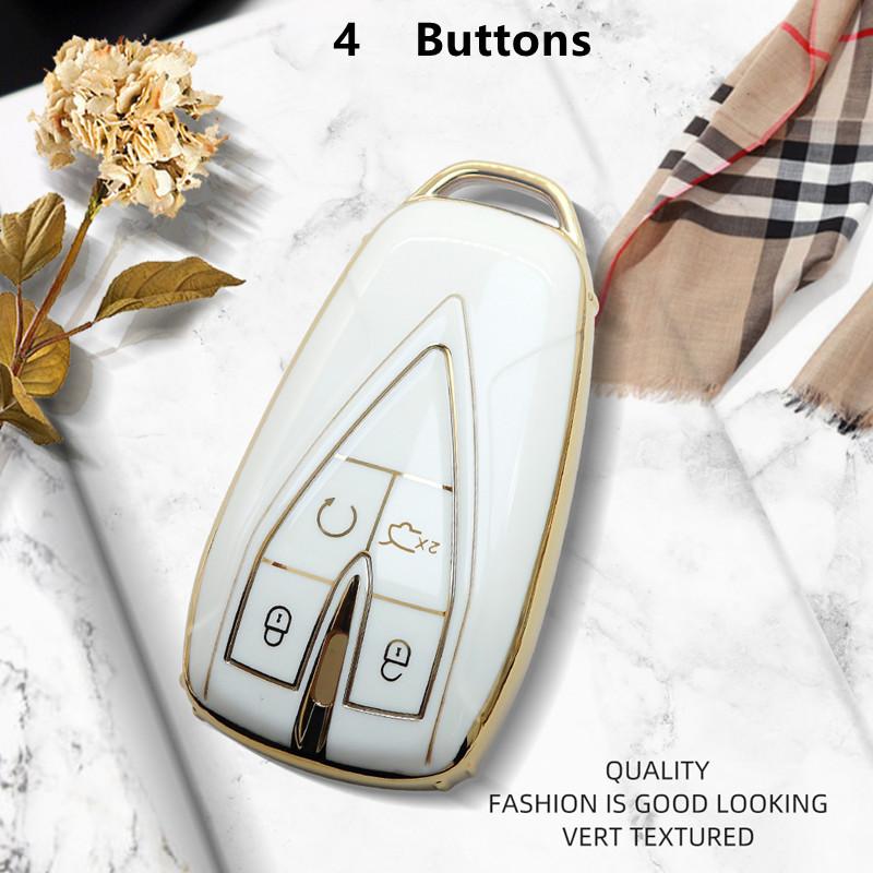 Luxurious Golden Edge Remote Key Case Cover For Changan CS35Plus CS55Plus CS75Plus   Protective Shell Car