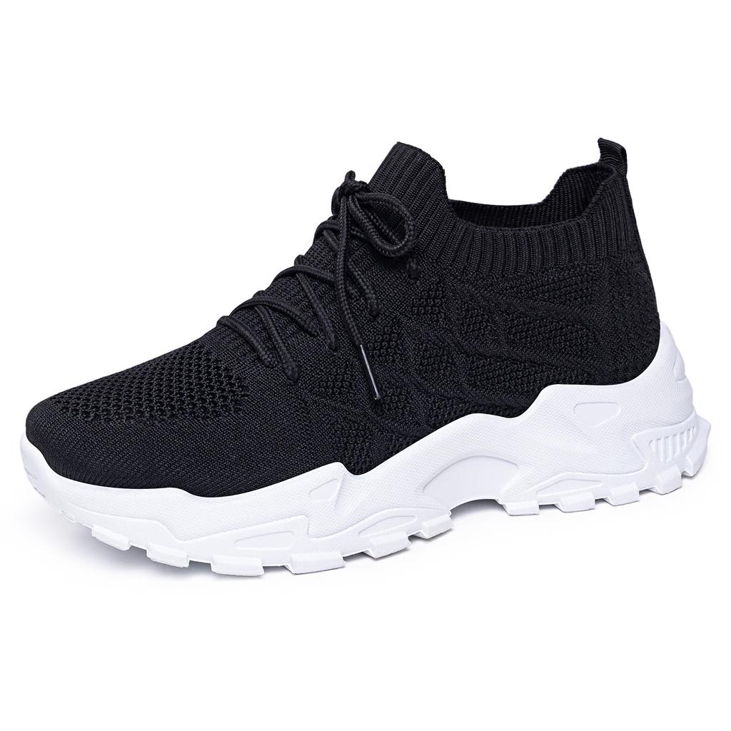 Women Plus Size Platform Sneakers Breathable Anti-Odor Chunky Dad Shoes Comfortable Casual Sports Shoes Lightweight Single Shoes
