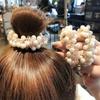Korean Style Hair Bands Hair Ties Ins Rubber Band Fairy Hair Accessory Pearl Hair Band Dongdaemun Multicolor Crystal