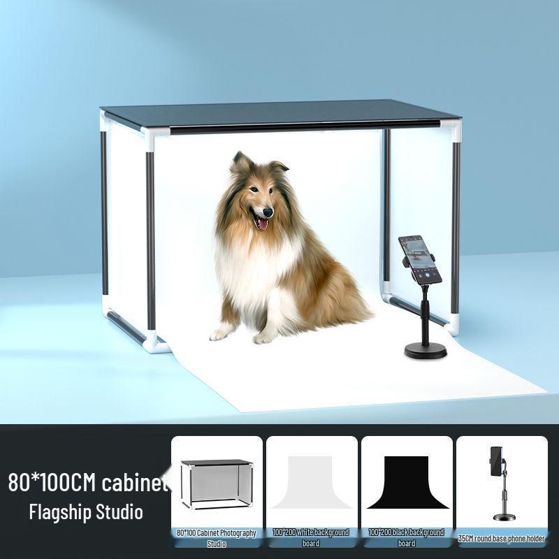 Portable LED Photo Studio Tent with Fill Light for Jewelry