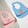 Babador de silicone à prova d'água para bebês - Babador de arroz descartável grande