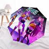 1pc K-POP Demon Hunters Automatic Folding Umbrella Portable 3-Fold Design with 8-Bone Iron Frame Outdoor for Fans, Travelers, Everyday Use Ideal Gift