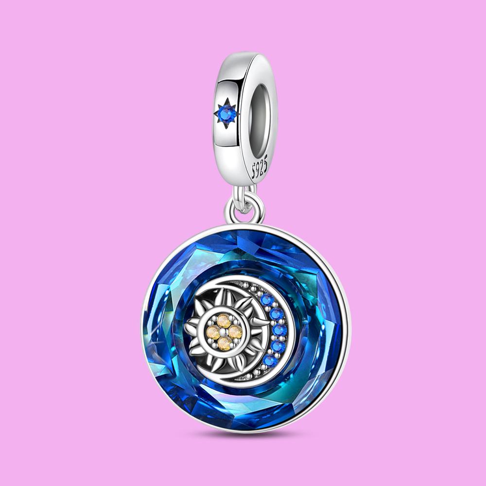 Pendant Charm Bead Copper Sun Moon Pendant Beads Fit Original Bracelet For Jewelry Making Valentine'S Day Gift