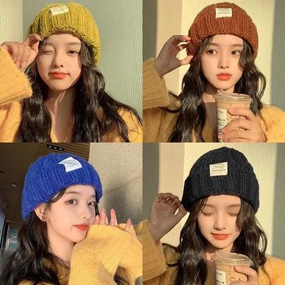 New Women's Winter Hat Beanie Hats For Women Knit Cap Fashion Warm Wool Couple Cap Bonnet Woman Winter Twist Female Bonnet