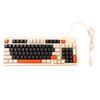 Gaming Keyboard USB 94 Keys LED Backlit Ergonomic Fodable Feet Multimedia Keys Wired Keyboard for