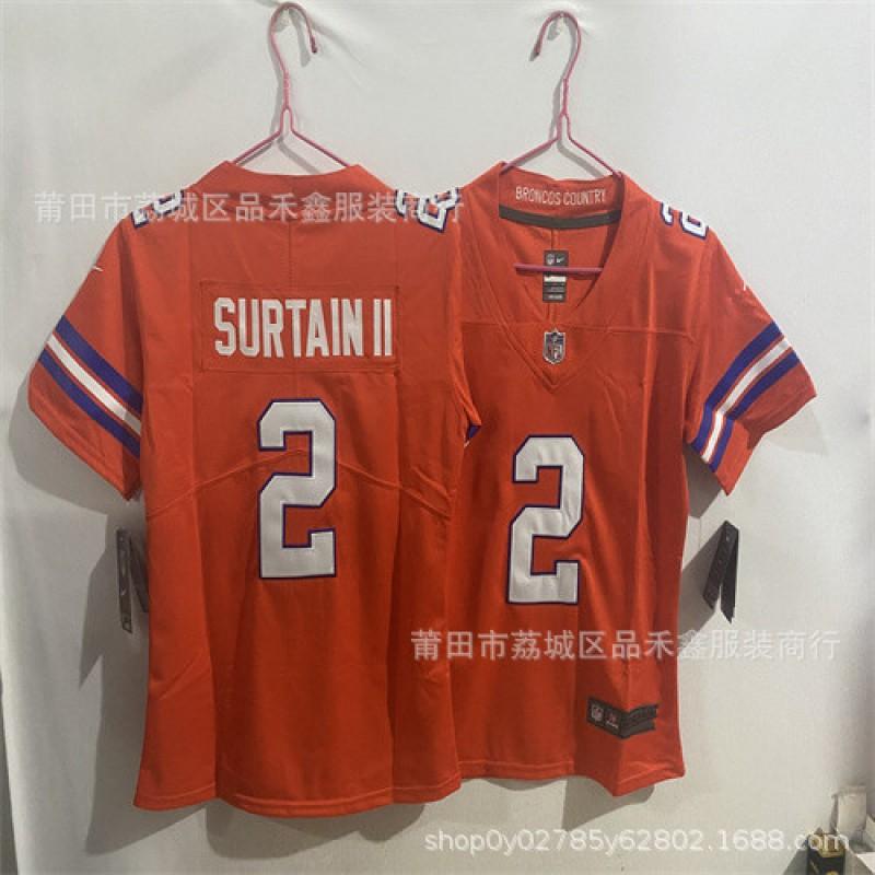 Denver Broncos NFL Football Jersey Kids Adults Cotton Team Uniform Size S M L XL XXL