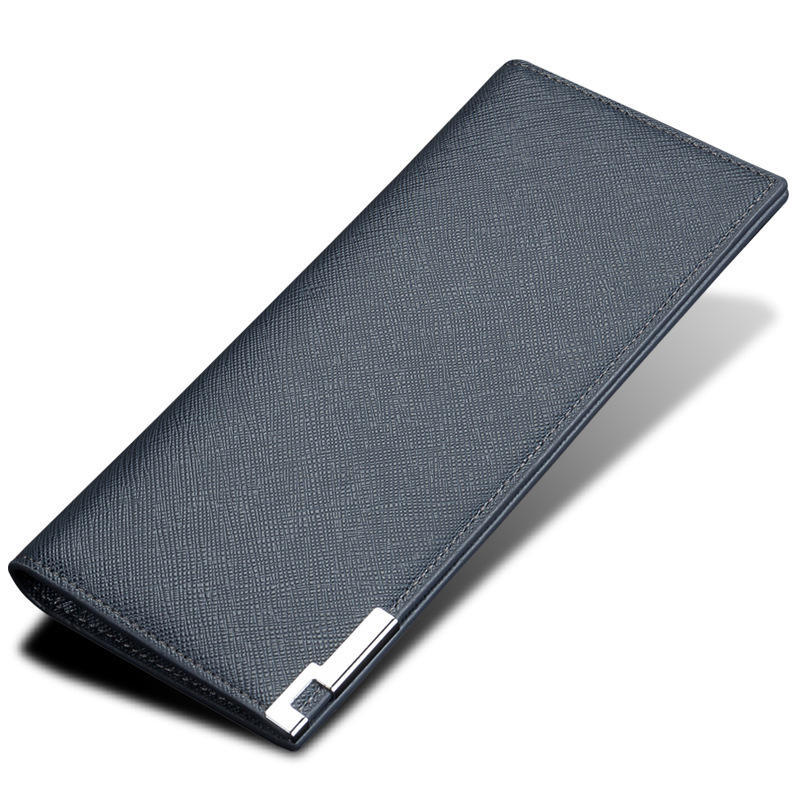 Long Men's Wallet Thin Soft Leather Casual Business Wallet Multi-Card Men