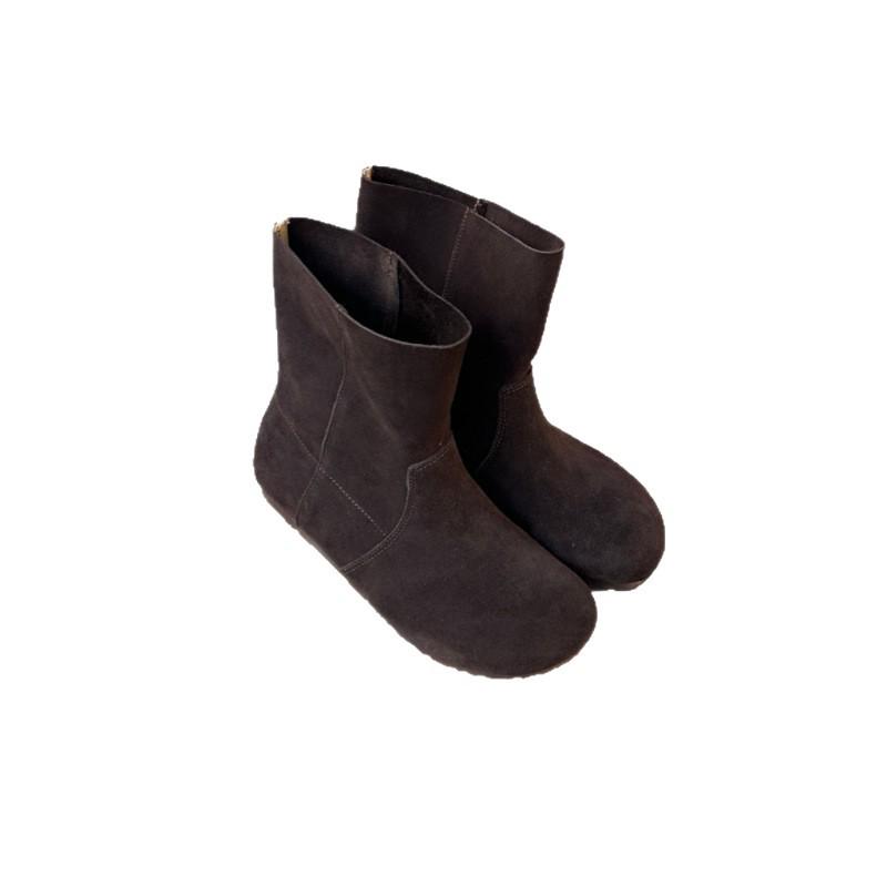 Women's Vintage Genuine Leather Ankle Boots - Soft Sole, Slim Fit, Two-Wear Martin Style, Autumn 2025 Collection