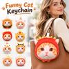 Food Style Kitten Pendant Plush Cartoon Cat Doll Gifts Keyring Pendant  Bag Hanging Ornament