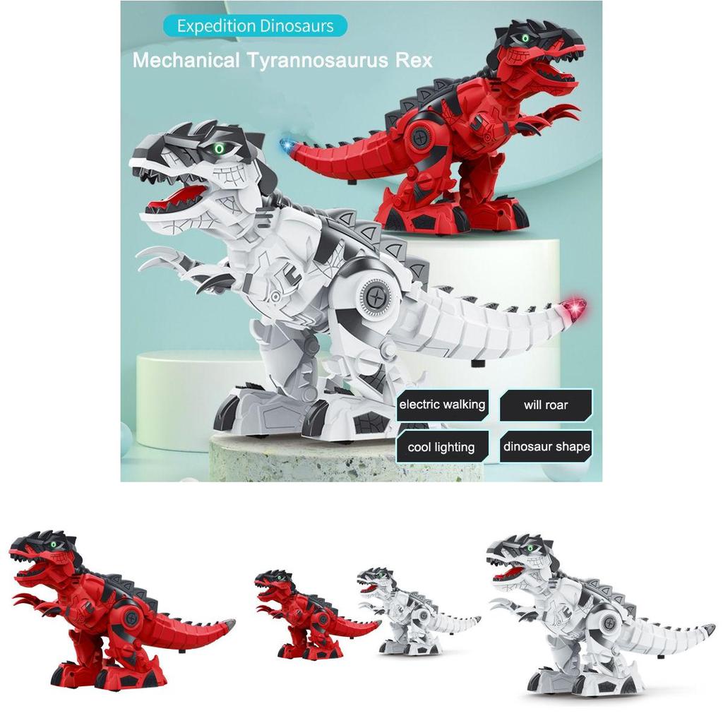 Electric Mechanical Tyrannosaurus Rex Toy For Kids Movable Joints Sensory Lights And Sound Effects