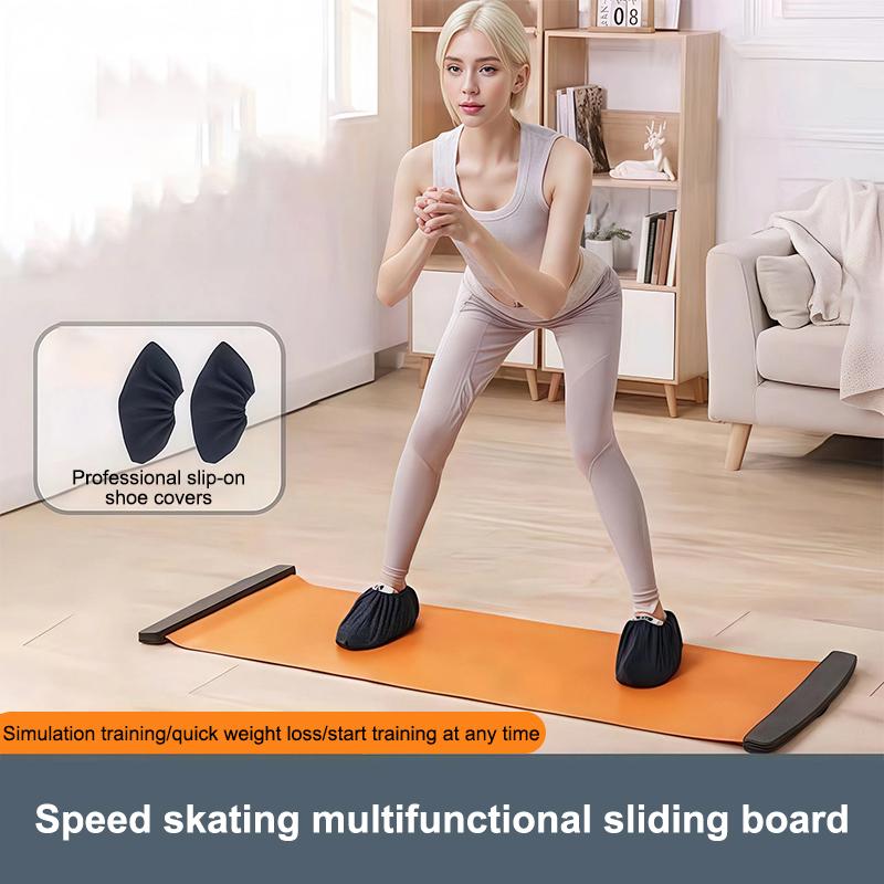 Fitness Glide Plate 140Cm 180Cm 200Cm Yoga Sliding Mat Core Training Board For Roller Skating Leg Exercise Fitness Equipment