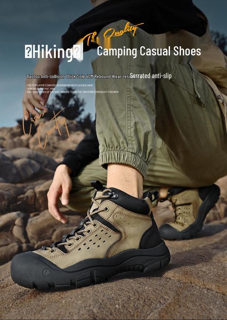 Men's Retro Martin Boots - Plus Velvet High-Top Casual Sports Shoes, Autumn/Winter Versatile Tooling Style