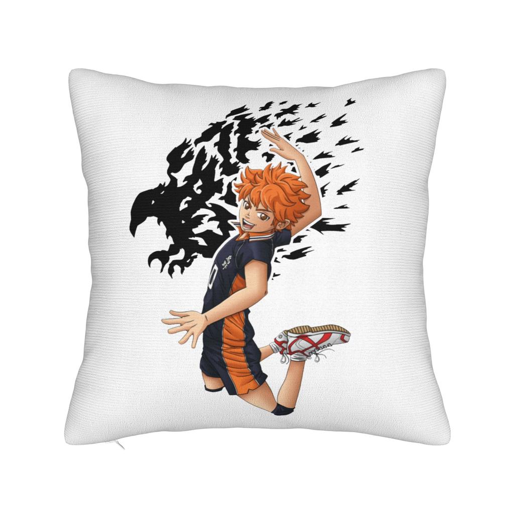 Anime Haikyuu Quadratische Kissenhülle Bokuto Volleyball Kissenbezug Toller Reißverschluss Dekorative Kissenhülle für Auto 18x18