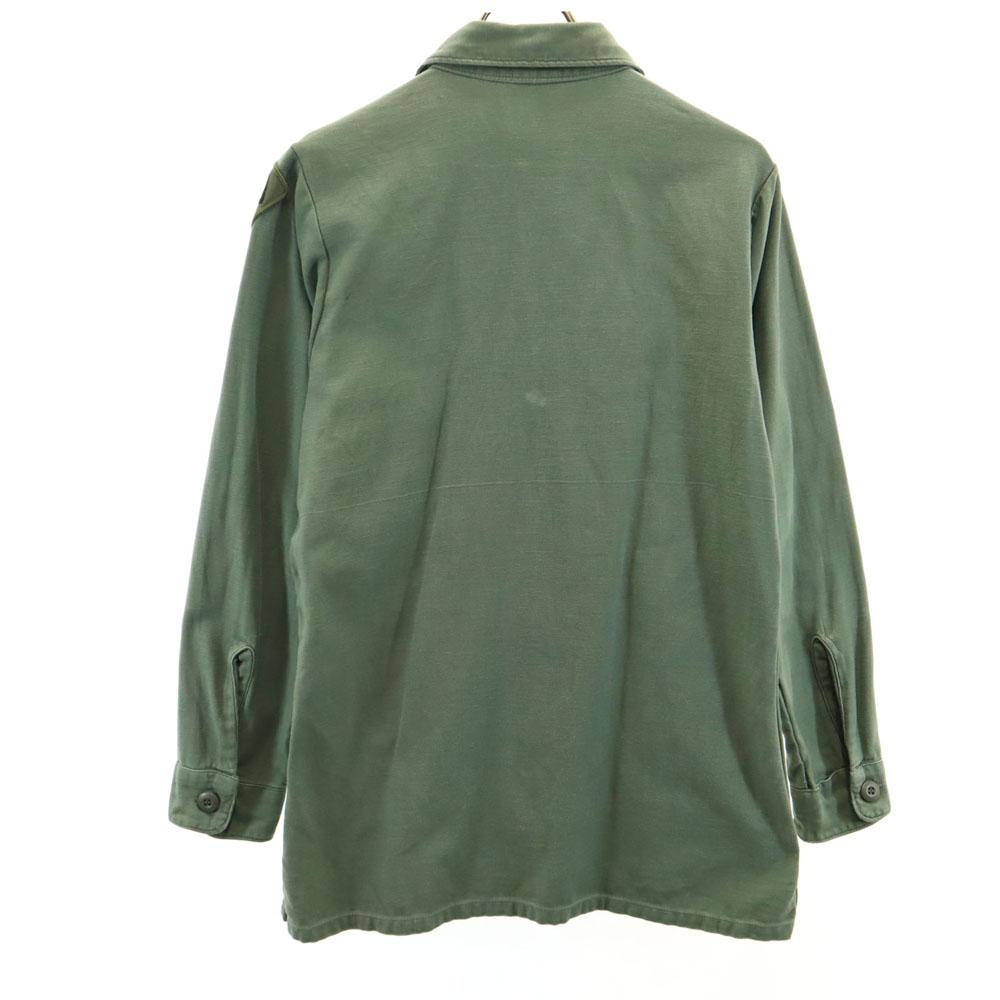 US ARMY 60s Vintage Satin DSA BDU Long sleeve Military shirt 15 1/2x33 Men's Used