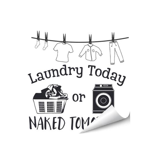 Laundry Room Wall Decals Funny Quotes PVC Wall Stickers Removable Peel And Stick DIY Wall Art Sign for Laundry Room Laundromat Decor