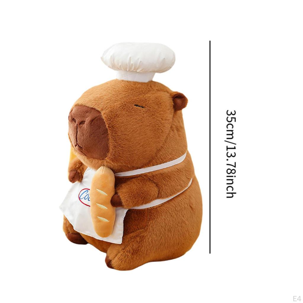 Capybara Plush Doll Chef Toy Stuffed Animal for Kids Adults