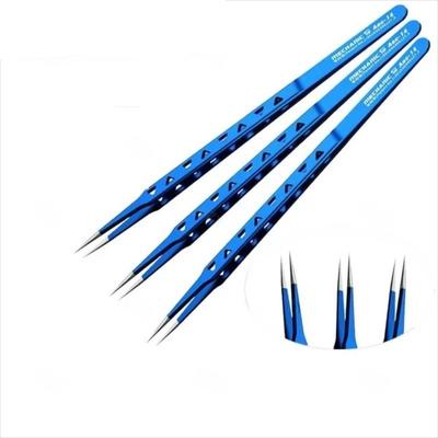 Durable Stainless Steel Tweezer High Precision 8 Hole Heat Dissipation Precision Tweezers Spot Welding Clip Repair Tool