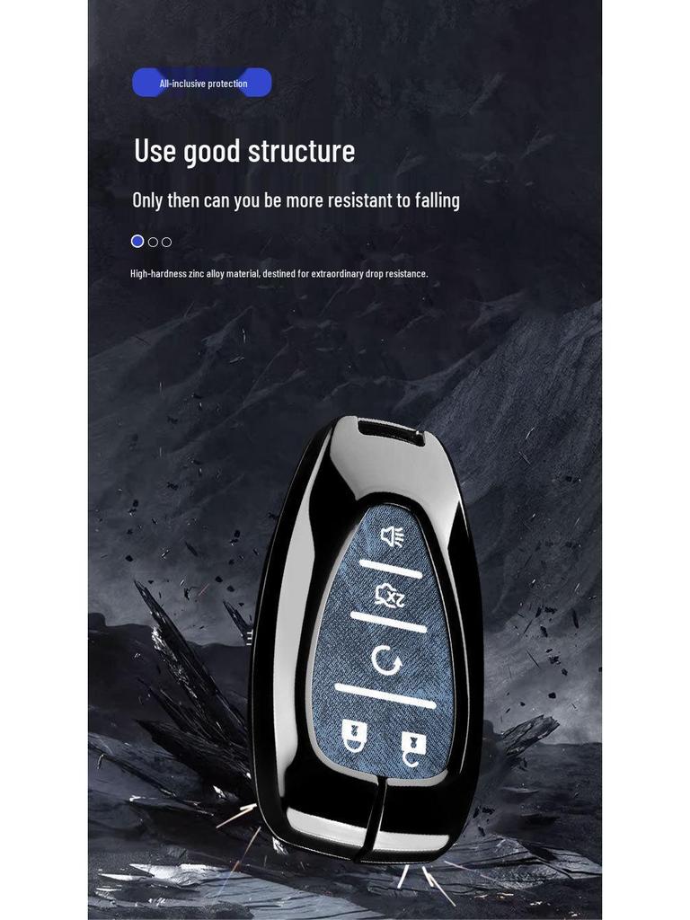 Chevrolet Key Case for Equinox, Malibu XL, Trax, Trailblazer, Orlando, Monza - Car Shell Cover
