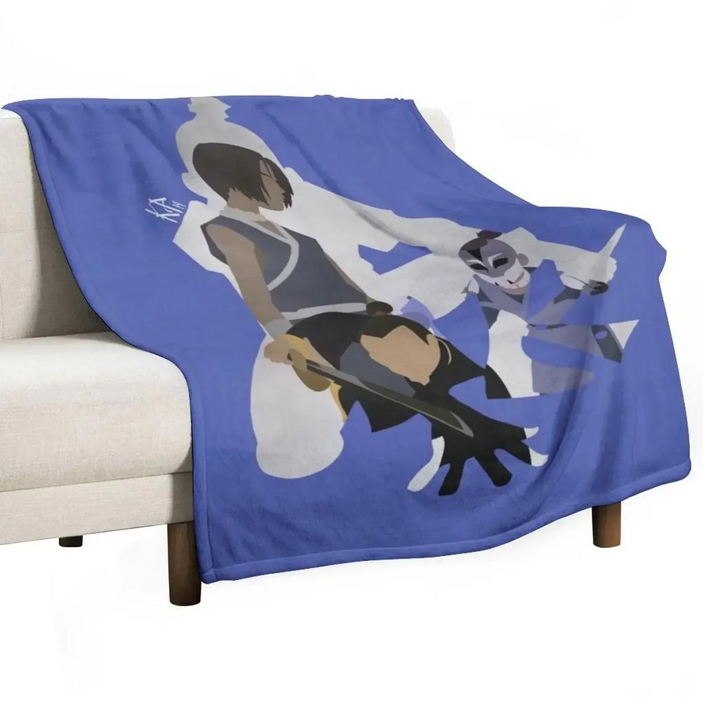Sokka the WARRIOR Throw Blanket Loose Blankets Ands Polar Nap Thin Soft Blankets