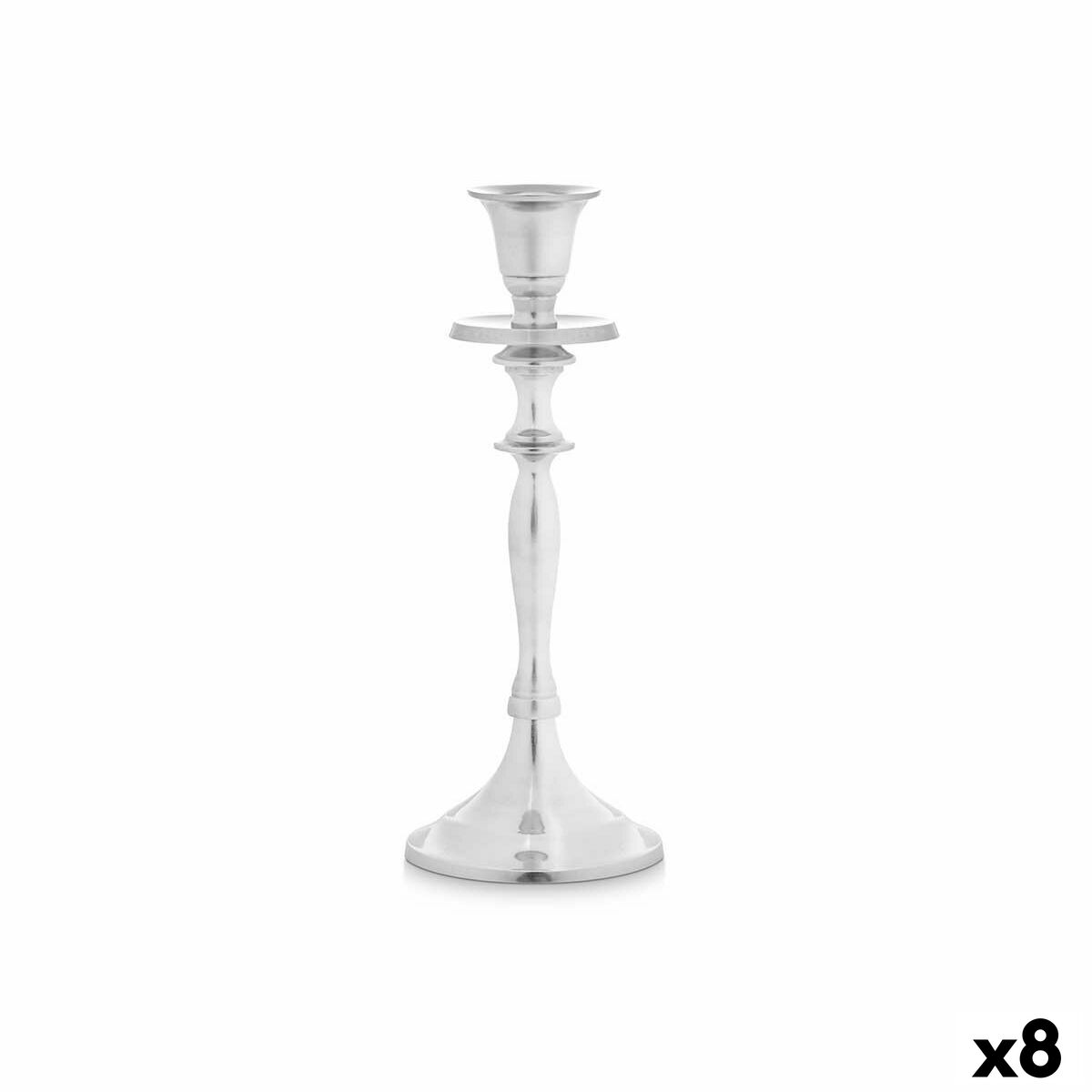 

Серебряный алюминиевый горшок для свечи 4,5 x 23 x 8 см (8 единиц) TU прозрачный