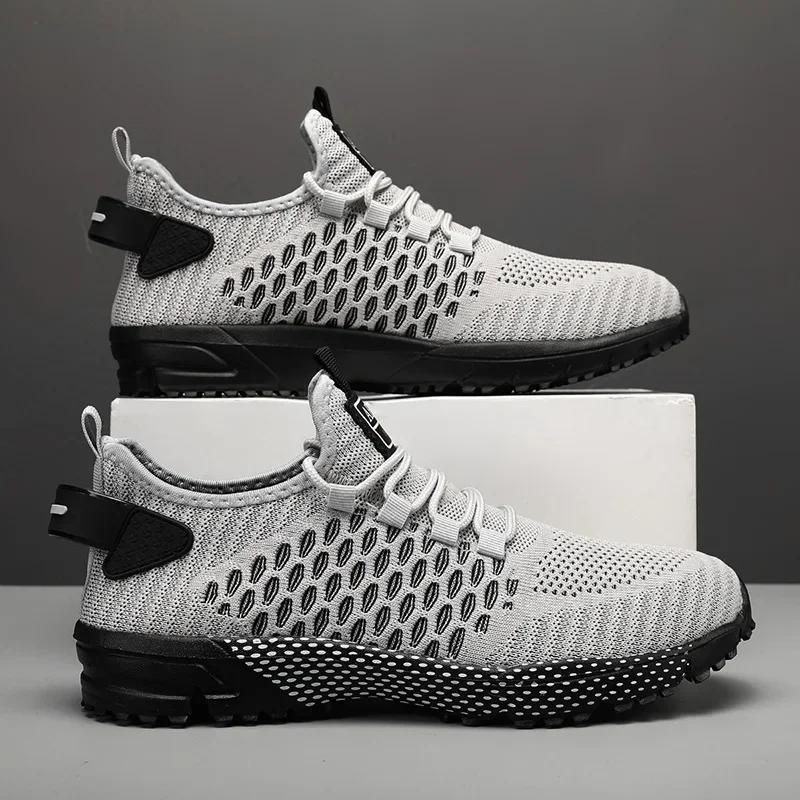 Breathable Mesh Casual Shoes Fashion Sneakers Comfortable Outdoors Running Shoes for Men Lightweight Sneakers for Men