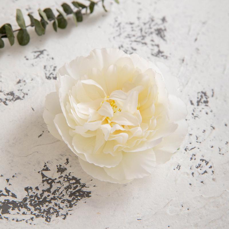 Colored Camellia Rose Fabric Broken Hair Duck Bill Clip Korean Flower Bangs Clip Photo Hair Accessories Woman