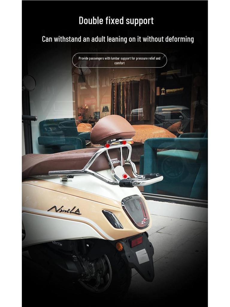 Tianfeishi Retro Backrest for Honda NS125LA, Easy Installation