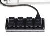 Wired Quick Mini Mechanical Keyboard - 4 Keys: Copy, Paste, Select All, Cut (Black & White)