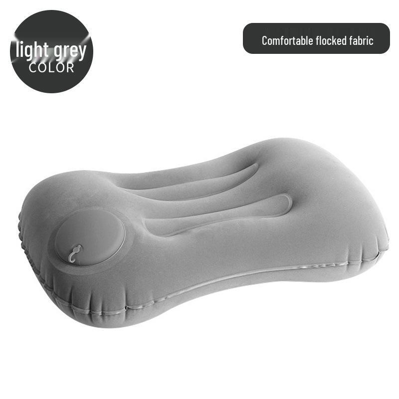 Automatic Inflatable Pillow: Portable Outdoor/Indoor Lumbar & Neck Support for Travel, Office Nap