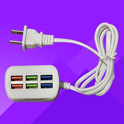 Plug Play Prolunga di alimentazione USB Presa sicura Eccellente Adattatore per caricabatterie a 6 porte