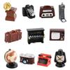 Home Decoration Retro Nostalgic Figurine Mini Doll Houses Figure Camera Miniatures Model Miniature Resin