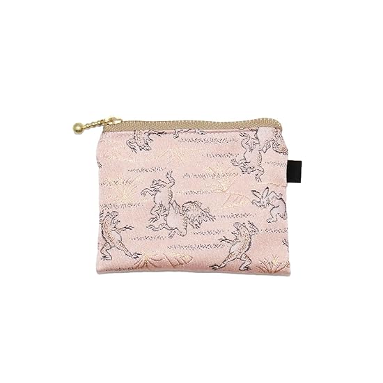 Kinran Nishijin-ori Mini Zipper Pouch, Flat, Accessory Case, Coin Purse, Offering Pouch, Mini Flat P