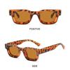 Trendy Thick Square Sunglasses Chunky Beach/Travel/Streetwear Rectangle Shades UV400 Protection Eyewear for Women & Men