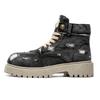 Fashion New 2024 Denim Lace-Up Men Boots Walking Travel Boots Japanese Style Flats Platform Ankle Boots Men Shoes Casual Dress