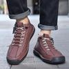 Men's Retro High-Top Casual Leather Shoes - Outdoor Style