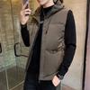 Down Cotton Jacket Vest in Autumn Winter Men's Thickened Youth Vest Cotton Jacket Warm Vest