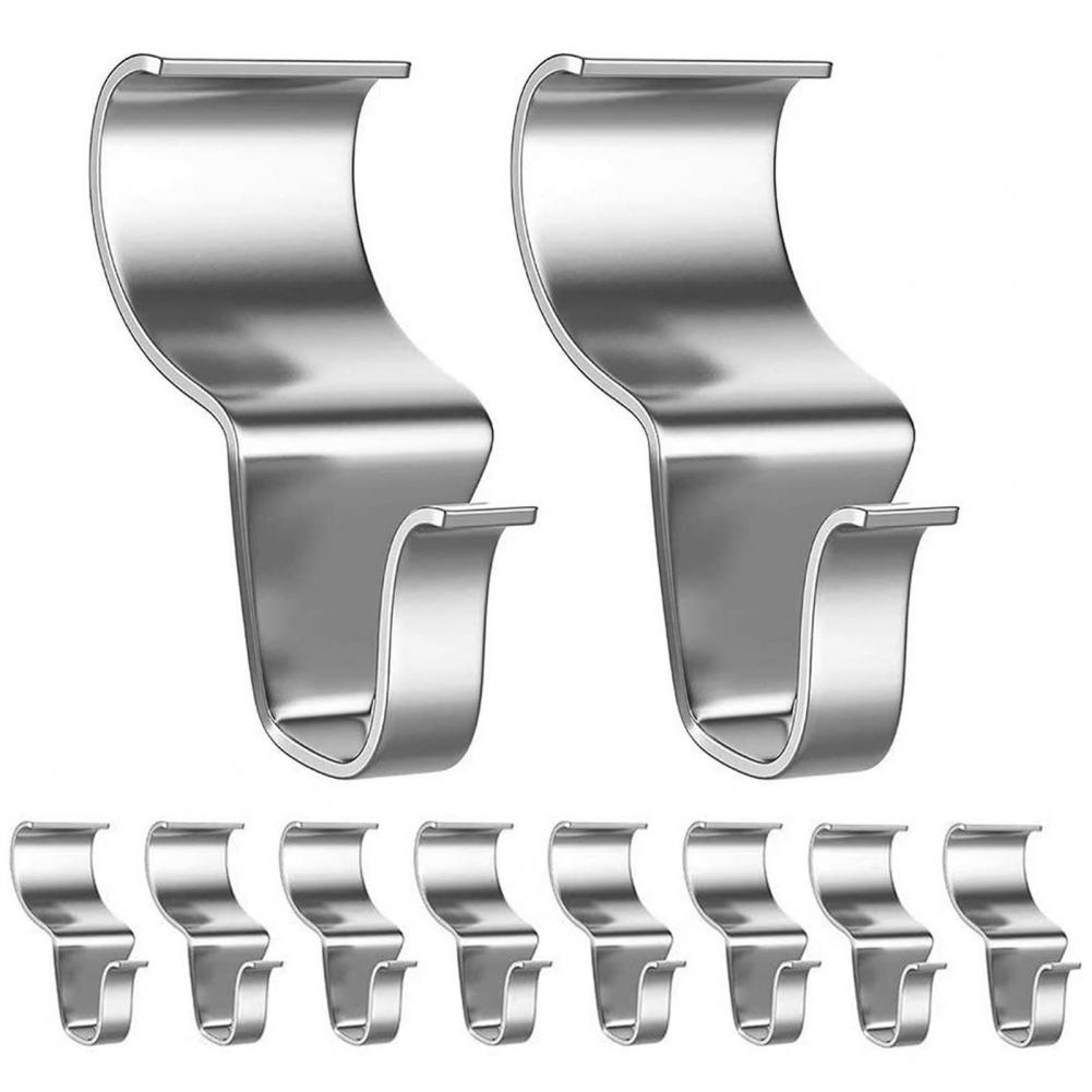 

No-drill Wall Hooks Holiday Decorating Accessories Stainless Steel Vinyl Hooks for Easy Installation of Lights for Christmas