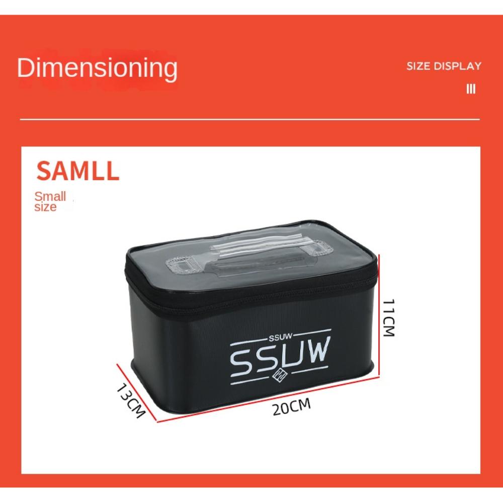 

S M L ЕВА Ведро для живой рыбы Дышащий ящик для живой рыбы Новый складной уличный резервуар для воды Кемпинг S чёрный