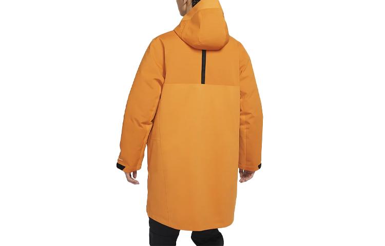 Nike Parka Coats Men's Light Curry Yellow Hooded Moderate DD6607-736