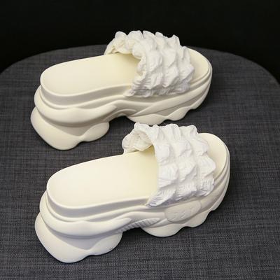 2024 Summer Outwear New Fashion Thick Sole Matsuke Heightened Slippers Soft Slippers for Women