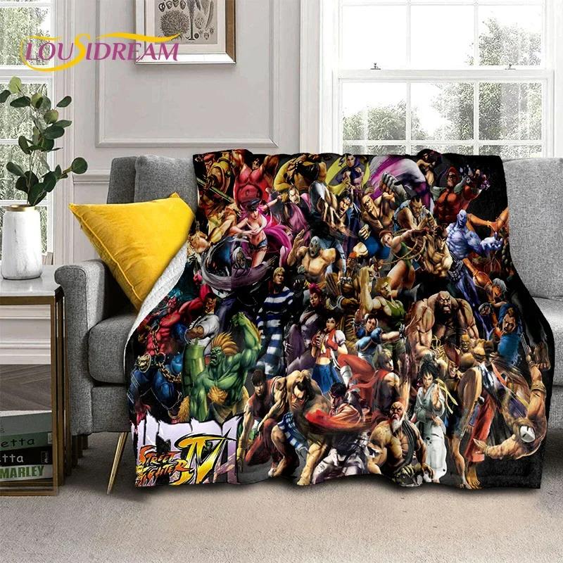 Neueste Retro-Spiel Street Fighter SF Weiche Decken, Warme Kuscheldecke Bequeme Decke für Picknick Betten Sofa Zuhause Schlafzimmer