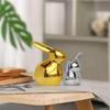 Home Décor Ceramic Cute Golden & Silver Rabbit Figurines (Set of 2, Golden and Silver)