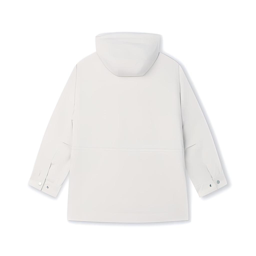 Fila Heritage Series Hooded Versatile Casual Jacket Women Jackets Light-Gray F51W518702F-GY