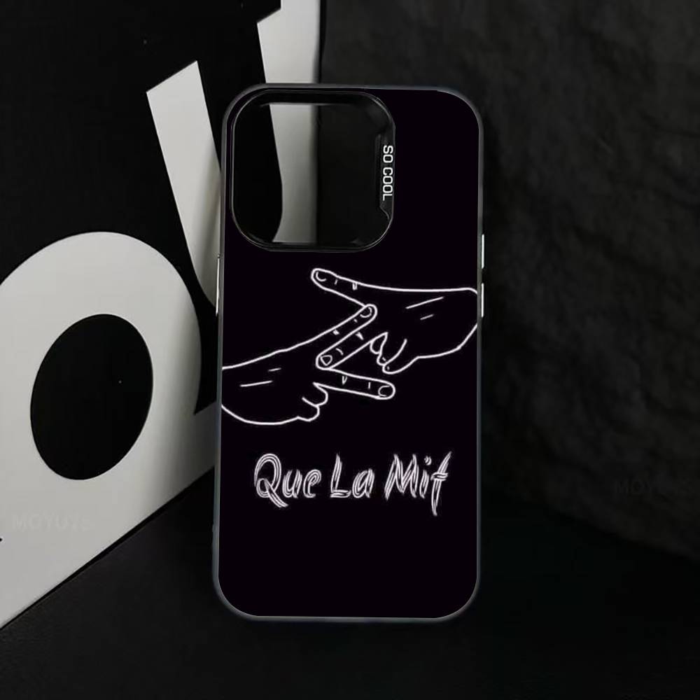 PNL QLF R-Rapper S-Singer Phone Case For iPhone 17,16,15,14,13,12,11 Plus,Pro Max,XS,Colorful Silver Black Cover