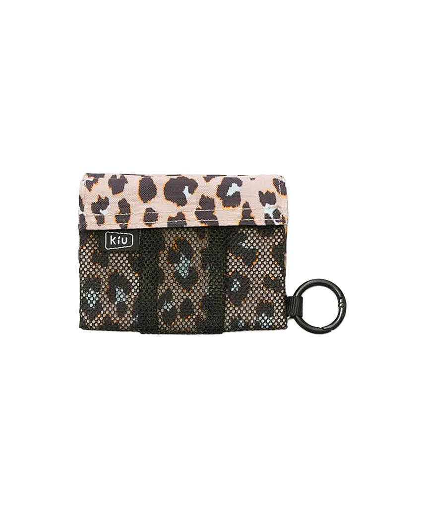 KiU Water-Repellent Wet Tissue Holder Mini Leopard - Portable Tissue Pouch, Waterproof Case for Outdoor, Travel & Festivals