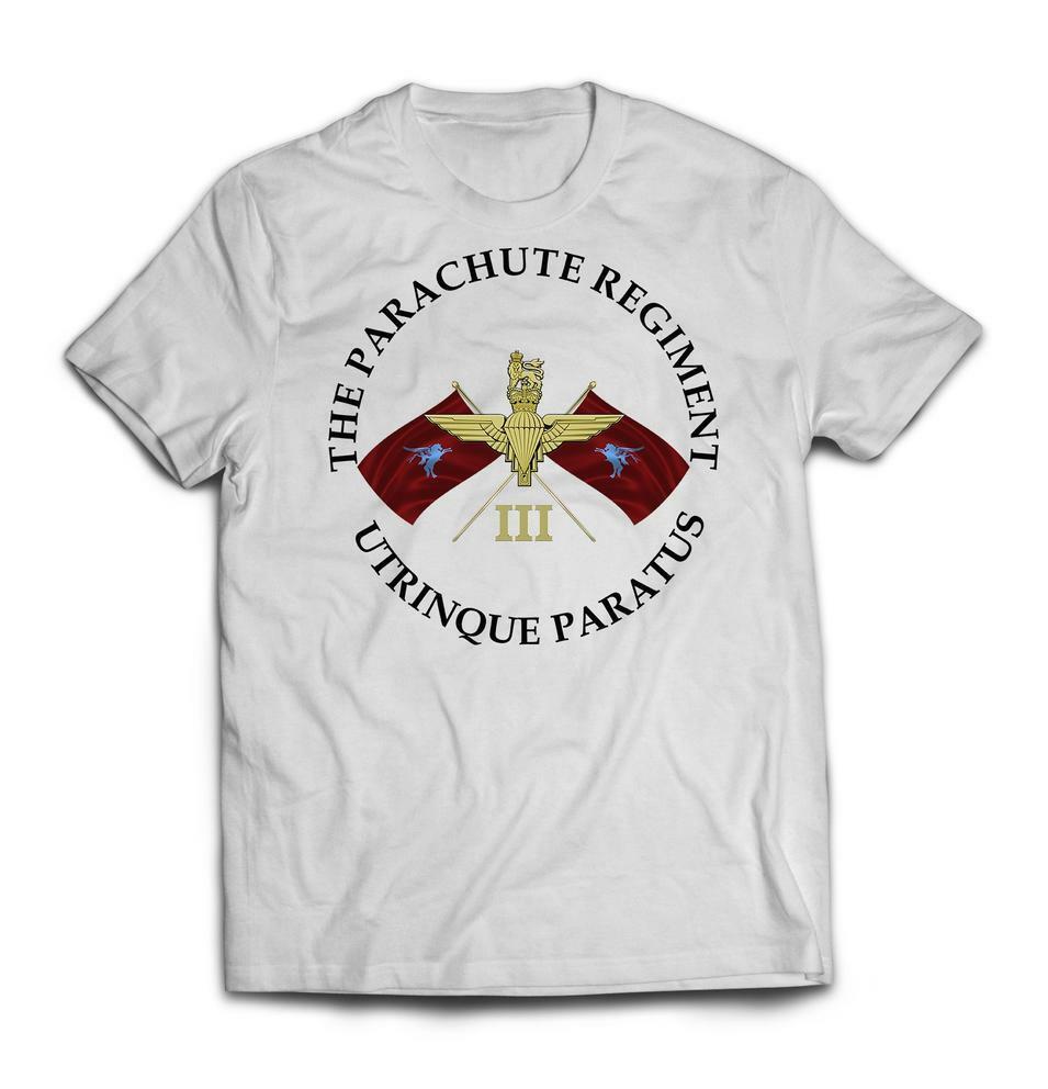 

British Airborne Infantry The Parachute Regiment Emblem TShirt 100 Cotton ONeck Short Sleeve Casual Mens Tshirt Size S3XL S