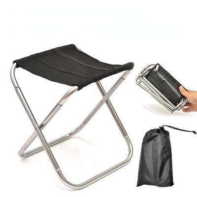Scaun de camping pliabil portabil din aliaj de aluminiu pentru exterior, scaun de pescuit pentru depozitare, mobilier ultraușor
