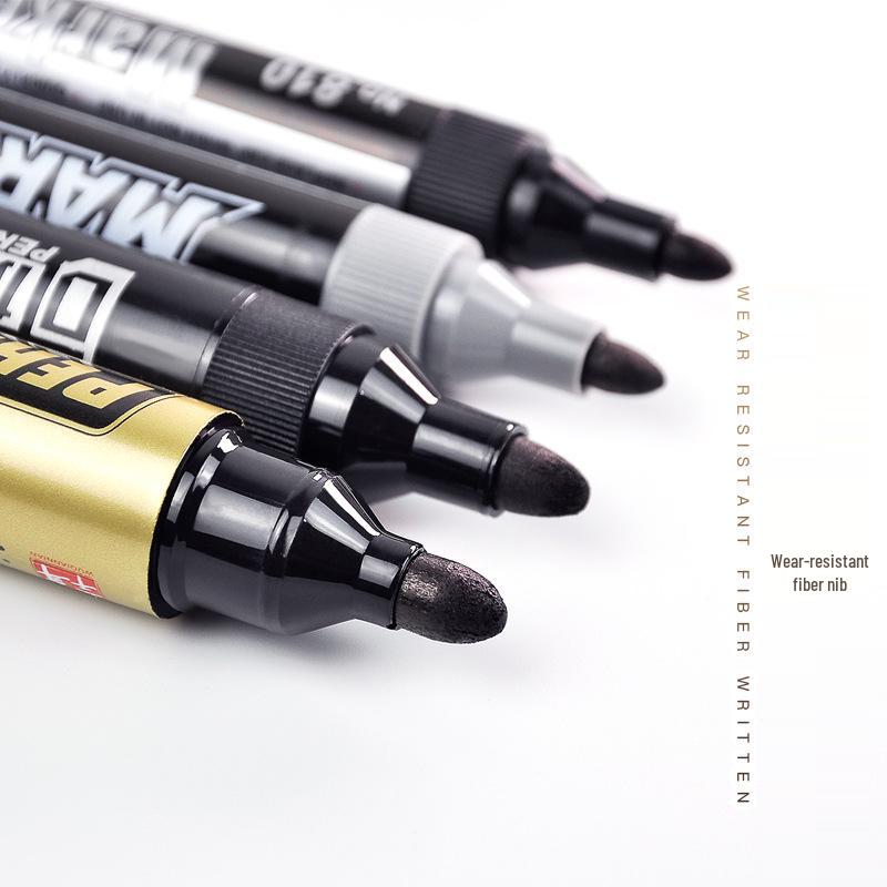 Big Head Oil-Based Red Marker: Non-Erasable, Waterproof, Quick-Drying, Fade-Resistant, Thick Tip