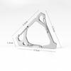 3-Hook Carabiner Triangle Hanging Buckle Tent Torch Hanger Keychains Multifunctional Stainless Camping Backpack Hanging Hook